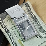 Graphite Face Watch Money Clip