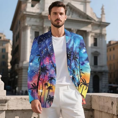 Mens Blazers Slim Fit Business Casual Men Suit Sport Coat One Button Travel Blazer Suit Jacket with Pocket S-5XL2