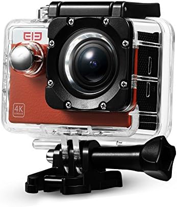 Original Elephone ELE Explorer S 4K Ultra HD 2" WiFi Action Camera 170° Wide Angle Waterproof Sport Camera include Full Accessories Kits-Brown