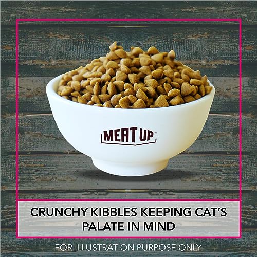Image of Meat Up Adult (+1 Year) Dry Cat Food, Ocean Fish, 1.5 kg (Buy 1 Get 1 Free)
