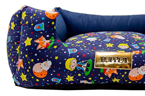 Cama Luxo Para Cachorro Luppet Pequeno Porte até 5kg Marinho M