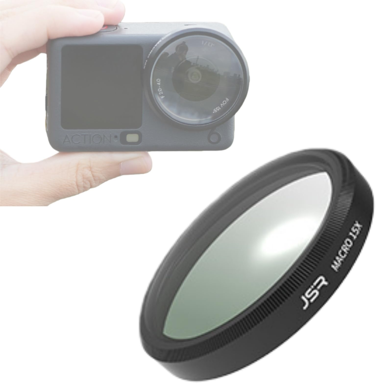 Amazon | Honbobo DJI Osmo Action 6対応 15X マクロレンズ アクション