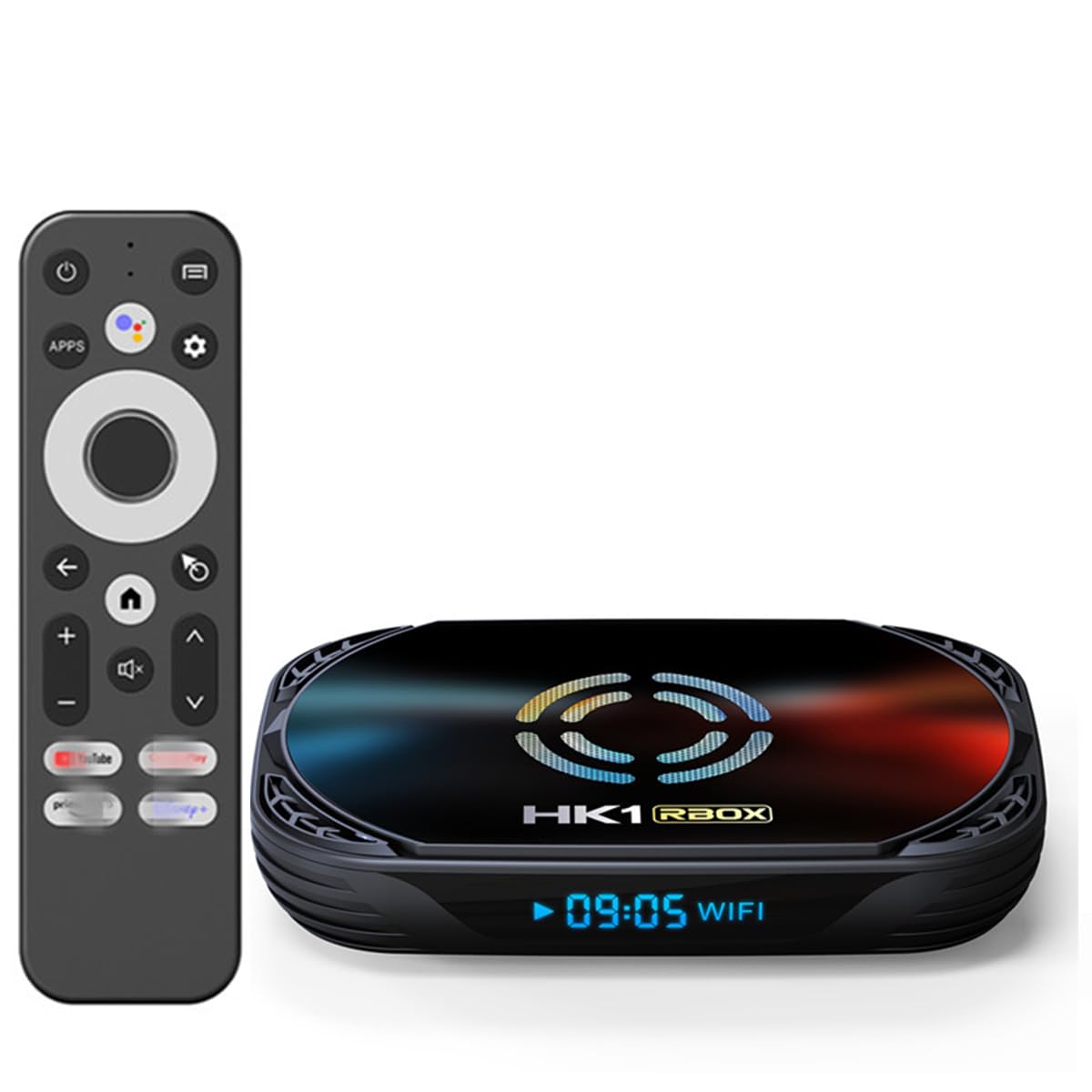 CHROX Android TV Box 14.0, HK1RBOX X50 S905X5M CPU Quad-Core 64Bit Cortex-A53, 8K Smart TV Box Supports 2.4G/5G Dual-Band Wifi Bluetooth 5.0 USB 3.0 LAN Smart Tv Box,4GB+128GB