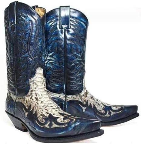 Sendra Boots 3091 Seta Zwart Biker Western Cow Laarzen Handgemaakt Vierkante Neus Ler 6