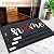 StepLively Door Mat Home Welcome Mats Outdoor and Indoor, Heavy-Duty Low-Profile Non-Slip Front Welcome Mat for Home Entrance, Outside Entry, Yard, Floor, Patio (30''x17.5'', Black)