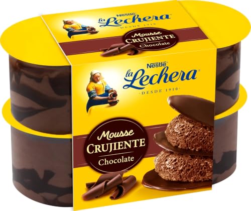 La Lechera Mousse Crujiente Chocolate 4x57g