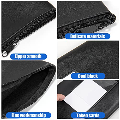 Money Bags With Zipper,Cash Bag, Check Wallet, Cosmetics,Bank Bag,11x6.1 inch Money Pouch,2 Pieces3