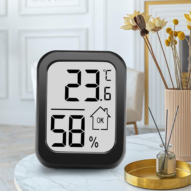 ABS Large-Screen Electronic Thermometer Household Temperature Humidity Meter