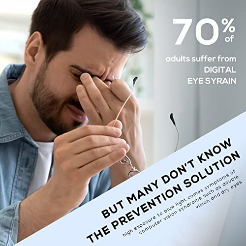 Image of DUCO Superlight Blue Light Blocking Computer Reading Video and Gaming Eyewear Glasses DC5208