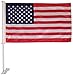 In the Breeze U.S. Flag Car Flag - Double Sided - Hooks onto Car Window