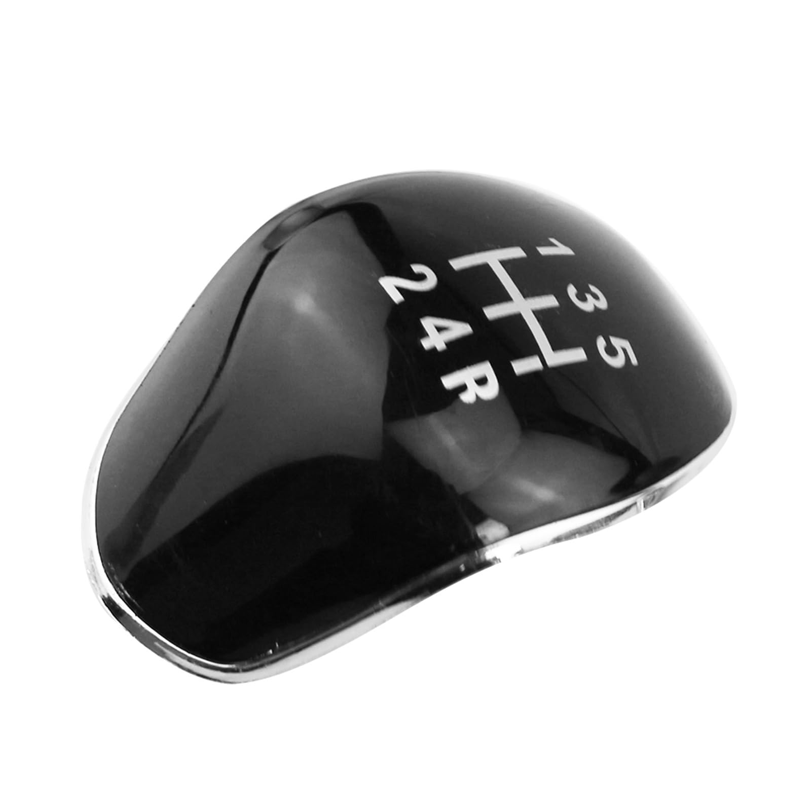 Dtbdfak Auto Interior for Focus for Fiesta for Mondeo Car Gear Shift Knob Badge Emblem Cap Cover 5 6-Speed Insert Interior Part(5speed Black)