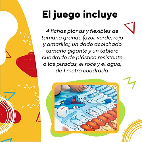Miniatura 3 de Cayro - Parchís - + 5 Años - Modelo Gigante -Tablero 100 x 100 cm - Juego de Mesa - Niños y Adultos - para Jugar al Aire Libre - Ideal 2 a 4 Jugadores