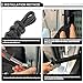 UGSHY 2 PCS Car Door Limit Straps, Heavy-Duty Paracord Hand-Woven Straps Locator, Tensile Resistant Door Swing Limiter, Compatible with Jeep Wrangler CJ YJ TJ JK JKU JL Interior Accessories (Black)