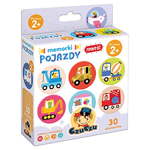 Czuczu Memorki Pojazdy – Edukacyjna Gra Memory Dla Dzieci 2+