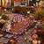 Ultym 5 FT Lighted Arched Wooden Garden Bridge with Half-Wheel Railings