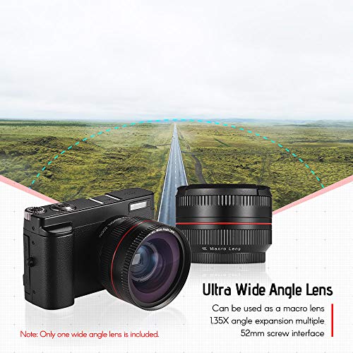 Dounan Tragbare Full HD 1080P 24MP Digitalkamera mit 3-Zoll-Bildschirm Unterstützung für Foto- und Videoaufnahmen 16… – Bild 4