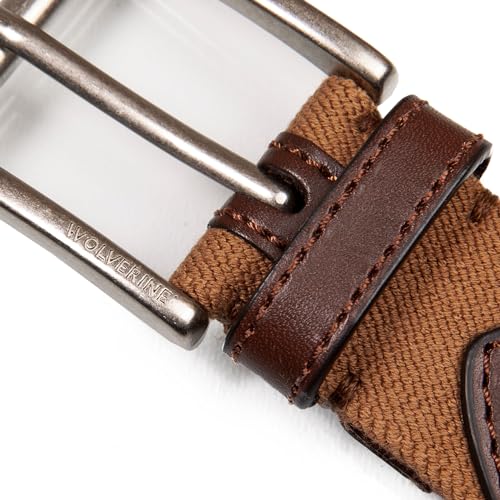 Wolverine Men's Stretch Leather Belt | Heavy Duty | Utility | Durable | Casual | Classic | Comfort | Metal Buckle4
