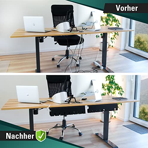 Fidelamo® Canalina per cavi da scrivania [2 pezzi]...