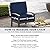 Arden Selections Outdoor Loveseat Cushion Set, 48 x 24, Water Repellent, Fade Resistant, Cushion Set for Couch, Bench, and Swing 48 x 24, Sapphire Blue Leala