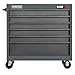 Workstation, Gray, 42 in. H, 6 Drawers