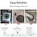 Anti-Odor Floor Drain Backflow Preventer Valve Sewer Core Drainage Insert Drain Plug Gas Sealer Floor Strainer Trap Seal - White