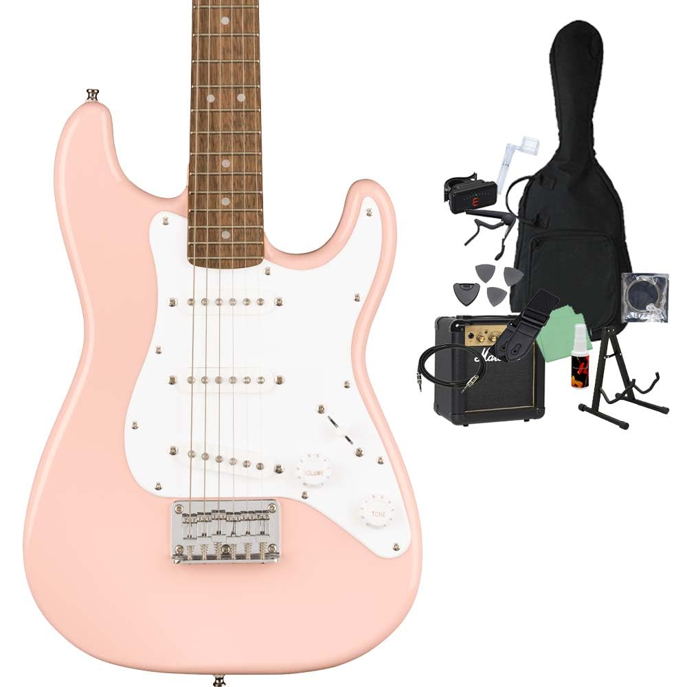 Amazon | Squier Mini Stratocaster エレキギター初心者14点セット