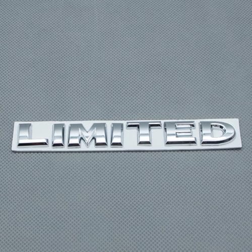 Image of 2pcs Metal Limited Rear Tailgate Trunk Badge Sport Logo Emblem (Silver)