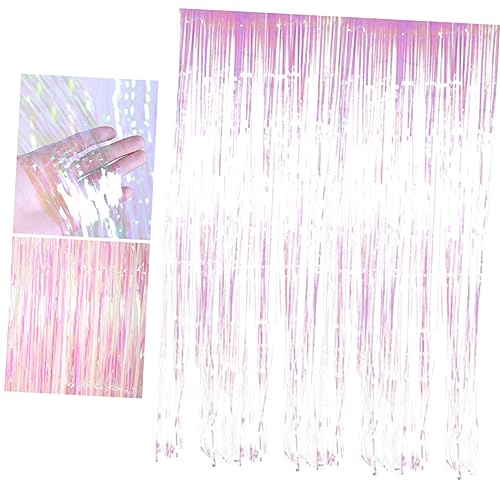 Hemobllo 2 Unidades Cortina De Ouropel Cortinas De Casamento Cortinas Metálicas Pano De Fundo De Fra