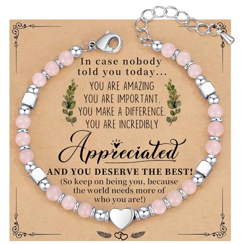 Image of Best Friend Bracelet Gifts for Women, Employee Appreciation Gifts for Corworkers, Inspirational Bracelets for Women Friends Thank You Gift Birthday Jewelry