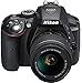 Nikon D5300 24.2MP Digital SLR Camera (Black) with AF-P 18-55mm f/ 3.5-5.6g VR Kit Lens