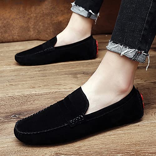 Mens Loafers Shoe Genuine Leather Penny Loafer Stitching Details Round Toe Rubber Sole Classic Comfortable Anti-Slip Lightweight Outdoor Classic4