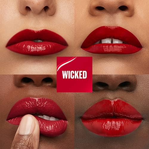 Maybelline New-York, pomadka w płynie, efekt błyszczącego winylu, długotrwała, SuperStay Vinyl Ink, odcień: Red Hot (25), Coy (20), Peachy (15), Wicked (50).