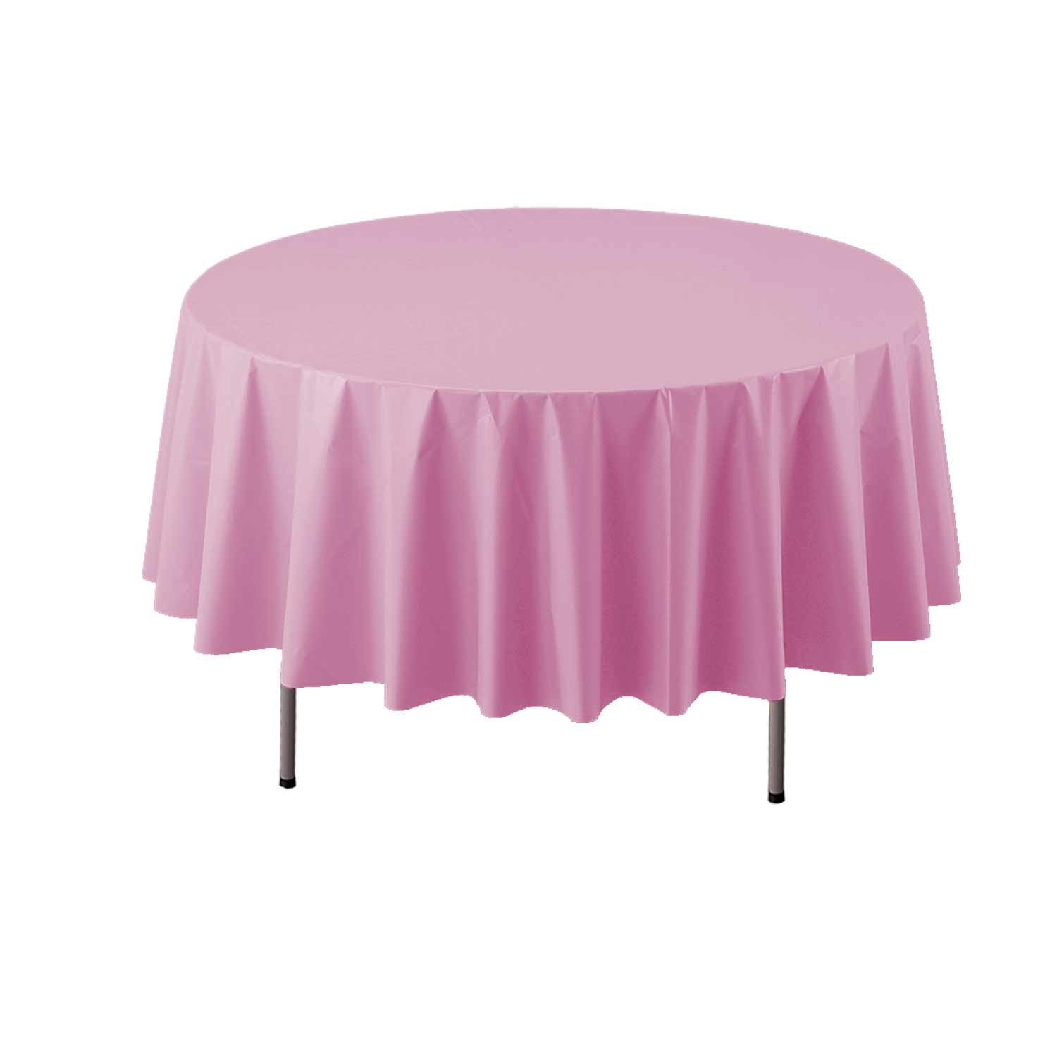 Party Essentials VM84PK Plastic Table Cover, Pink