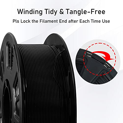 Oem Mika3D 1Kg Black Pla 1.75Mm 3D Printer Filament, Widely Support For Fdm 3D Printer/ 3D Pen On Market, High Diameter Tolerance, 2.2Lbs 3D Printing Black Pla Material #TOP3