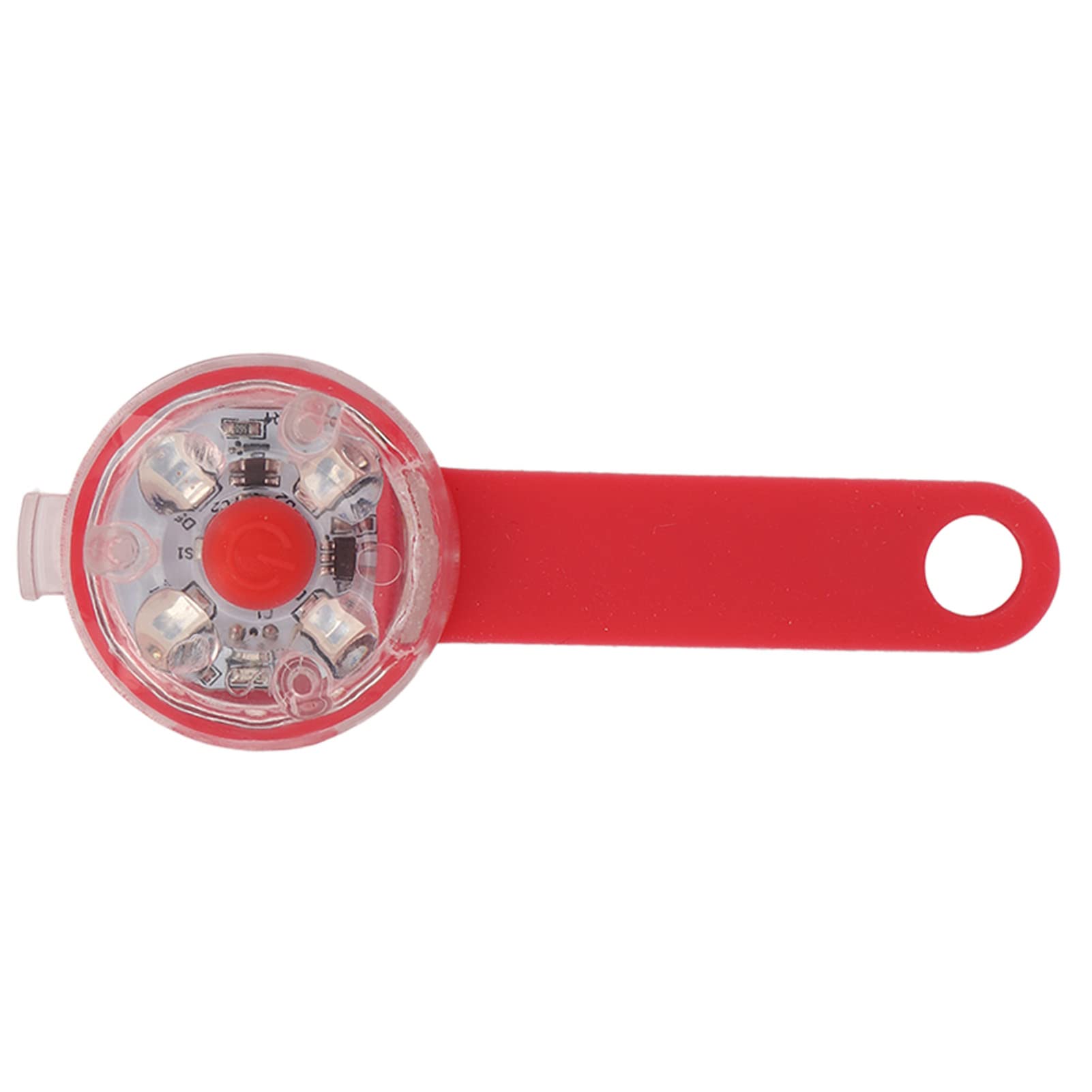 Pet Collar LED Light Waterproof USB Rechargeable IPX7 Dog Collar Charm 3 Light Modes Dog Collar Light for Night Walking Running Riding (Red)