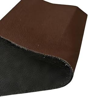 5 Yards 54" x 180" Soft Faux Leather Fabric Dark Brown Synthetic Leather Upholstery Vinyl Splash-Resistant Durable for Sofa, Bags, Chairs, Car Seats, DIY Crafts