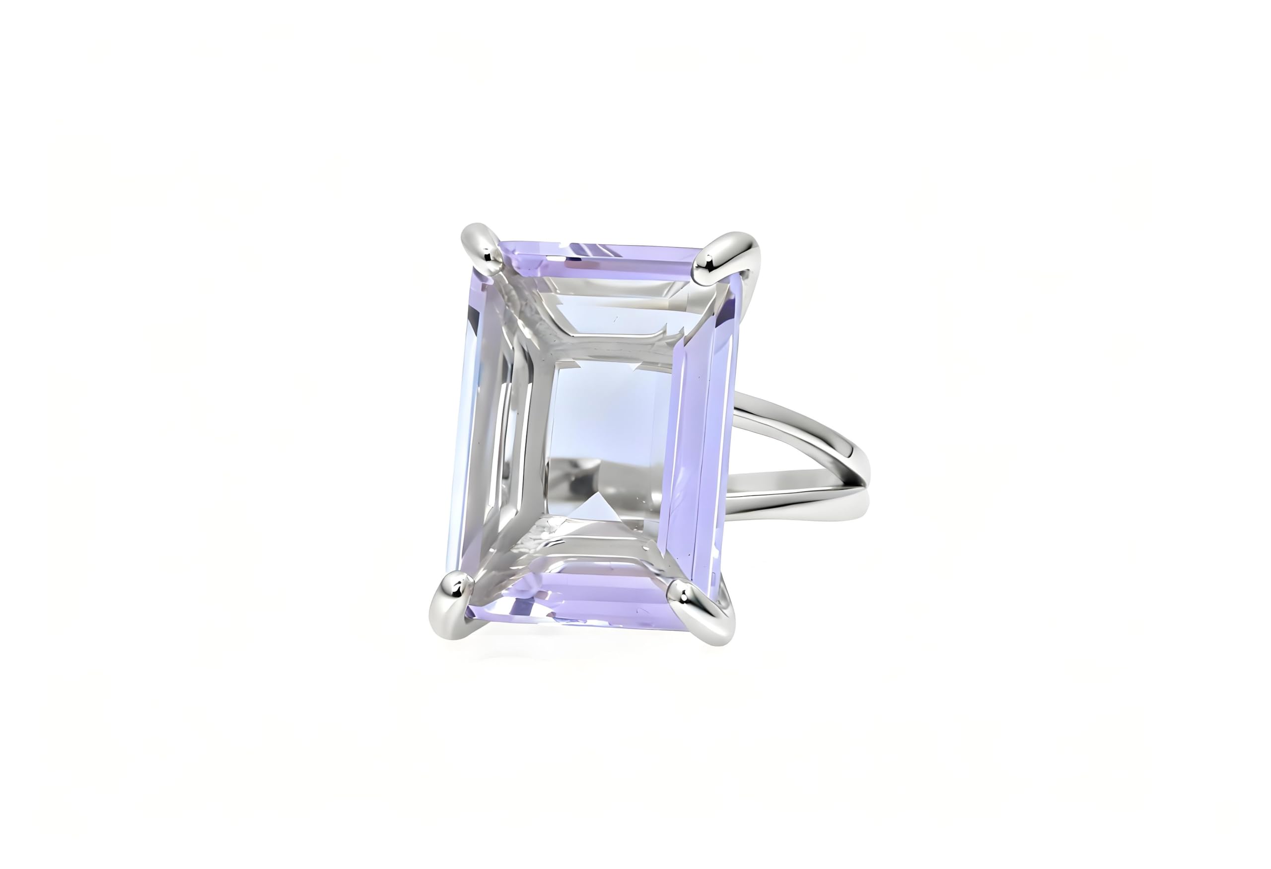 Bague en Tanzanite Lustrée - Bague en Pierre Semi-Précieuse pour Femme - Bague Artisanale Personnalisée - Bijou de Mode, Bijou de Pierre de Naissance de Décembre, Bijou de Déclaration, Bague Cadeau