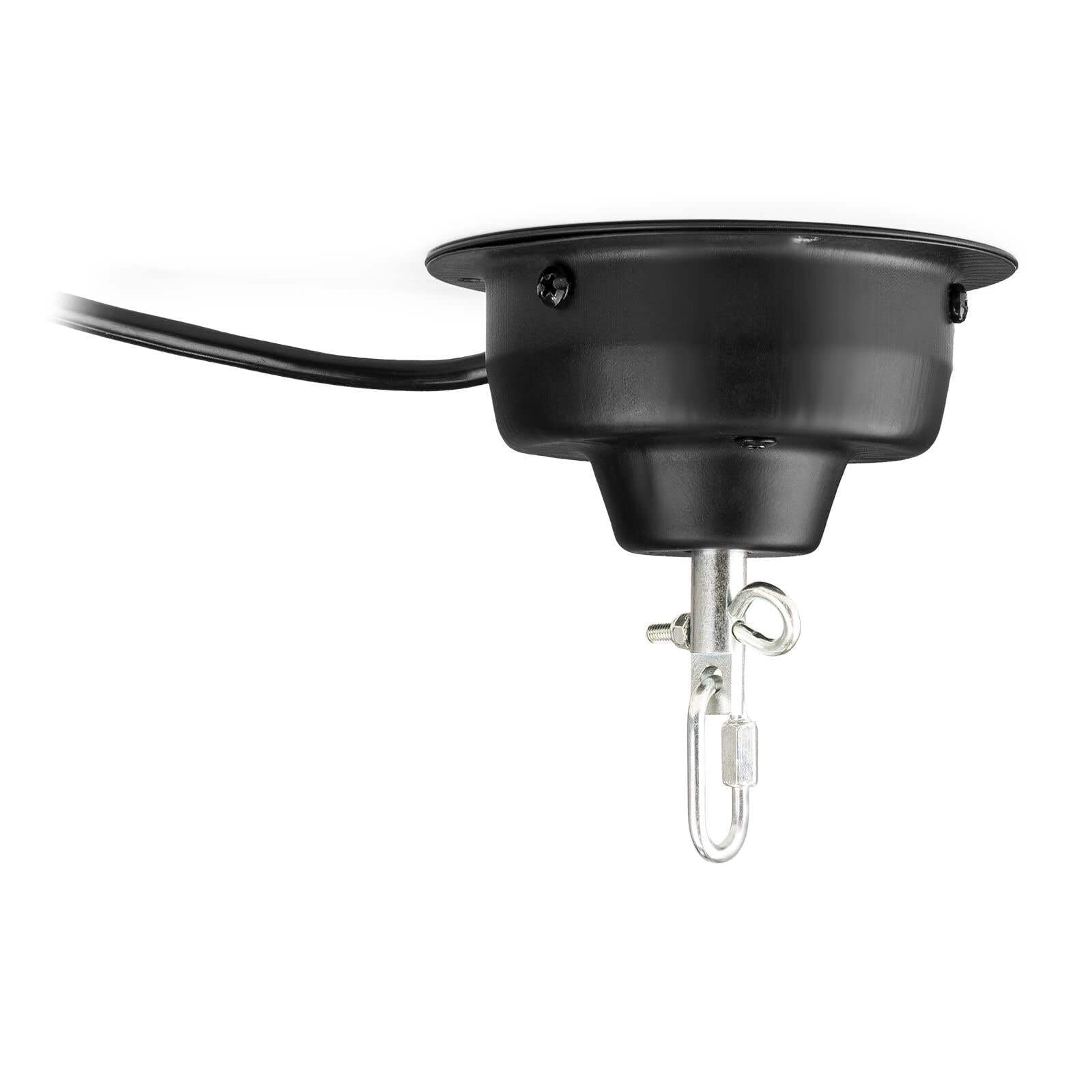 Fuzzix MBM400 Moteur pour Boules à Facettes 40 cm, Charge Maximale 10 Kg, Élingue de Sécurité, 3 Tours par Minute, Idéale pour Soirées Disco en Clubs, Bars, Discothèques