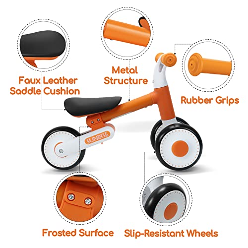 Baby Balance Bike For 12-36 Months Kids,Toddler Riding Bike Used To Standing And Walking Training,2 Modes Handlebar Adjustable Seat Height With Soft Seat,Toddler Balance Bicycle Toy No Pedal 3 Wheels #TOP2