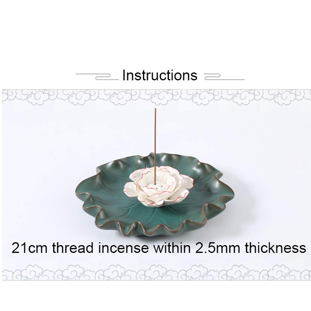Ceramica Decorativi Titolare Bruciatore Incenso, A Mano Porta Incenso Ash Catcher Vassoio, Holder Lotus Mosquito Coil, Creativo Aromaterapia Porta Bobina Zanzara