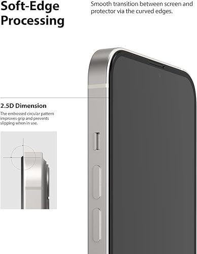 Miniatura 5 de Ringke Protector de pantalla de vidrio de cubierta completa compatible con iPhone 13 Mini, antiarañazos, compatible con fundas, cobertura completa,
