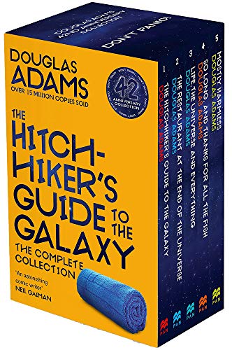 Hitchhiker'S Guide To The Galaxy Series Douglas Adams Collection 5 Books Bundle Inc Mostly Harmless, So Long, And Thanks For All The Fish, Life, The U