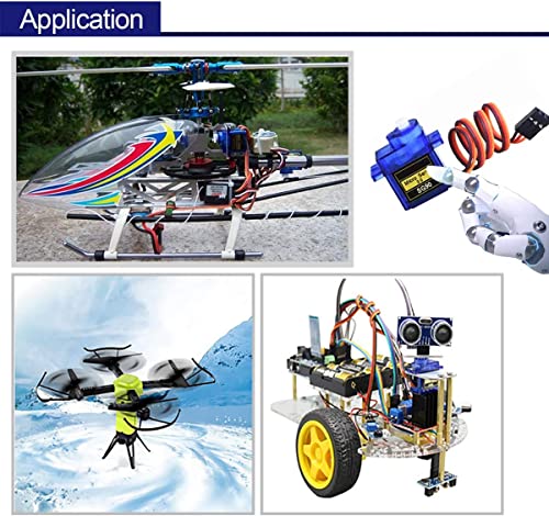 Image of REES52 10x Pcs SG90 Micro Servo Motor 9G RC Robot Helicopter Airplane Boat Controls