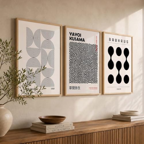 Image of kotart Daily Affirmation Framed Poster inspirational Wall Art with Positive Quotes Quotes Framed Poster for Living Room Bedroom Decor Set Of 3 (10 X 13 inch)