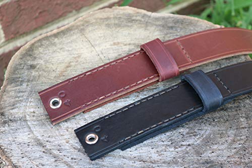 Bowen style replacement Leather belt with sheath3
