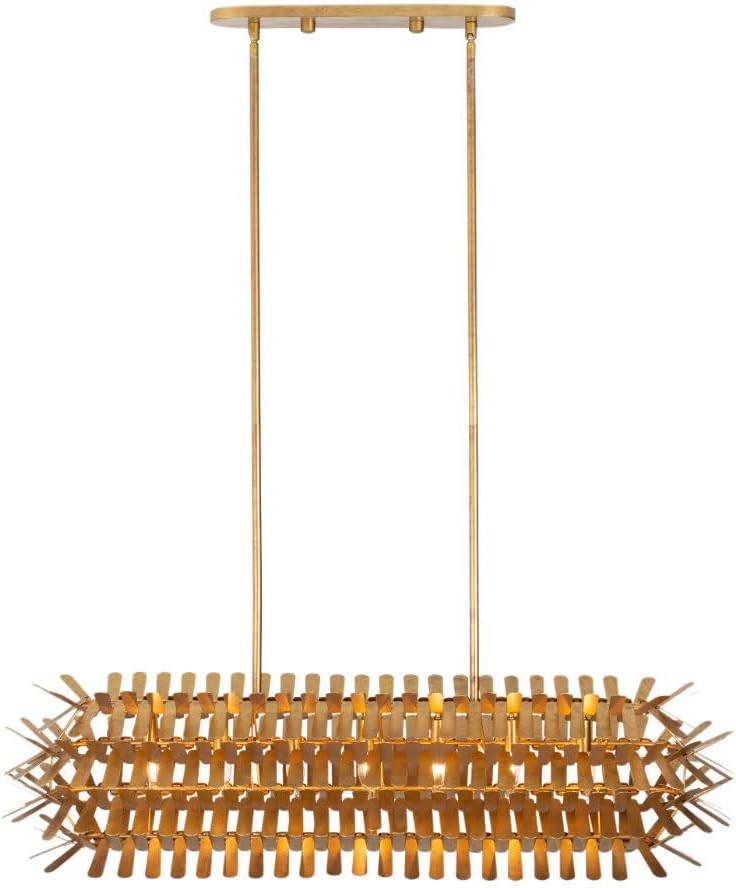 Kalco Lighting Steel Sculpture Fixture Spur in Oxidized Gold Leaf