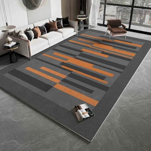 American Geometric Carpet Home Decor, Large-Sized Floor Mat for Living Rooms and Bedrooms, Refreshing and Non-Shedding(80X120CM (2.6X3.9FT/NSJR Lightweight-3)
