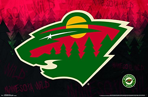 Trends International Minnesota Wild Logo Wall Poster 22.375