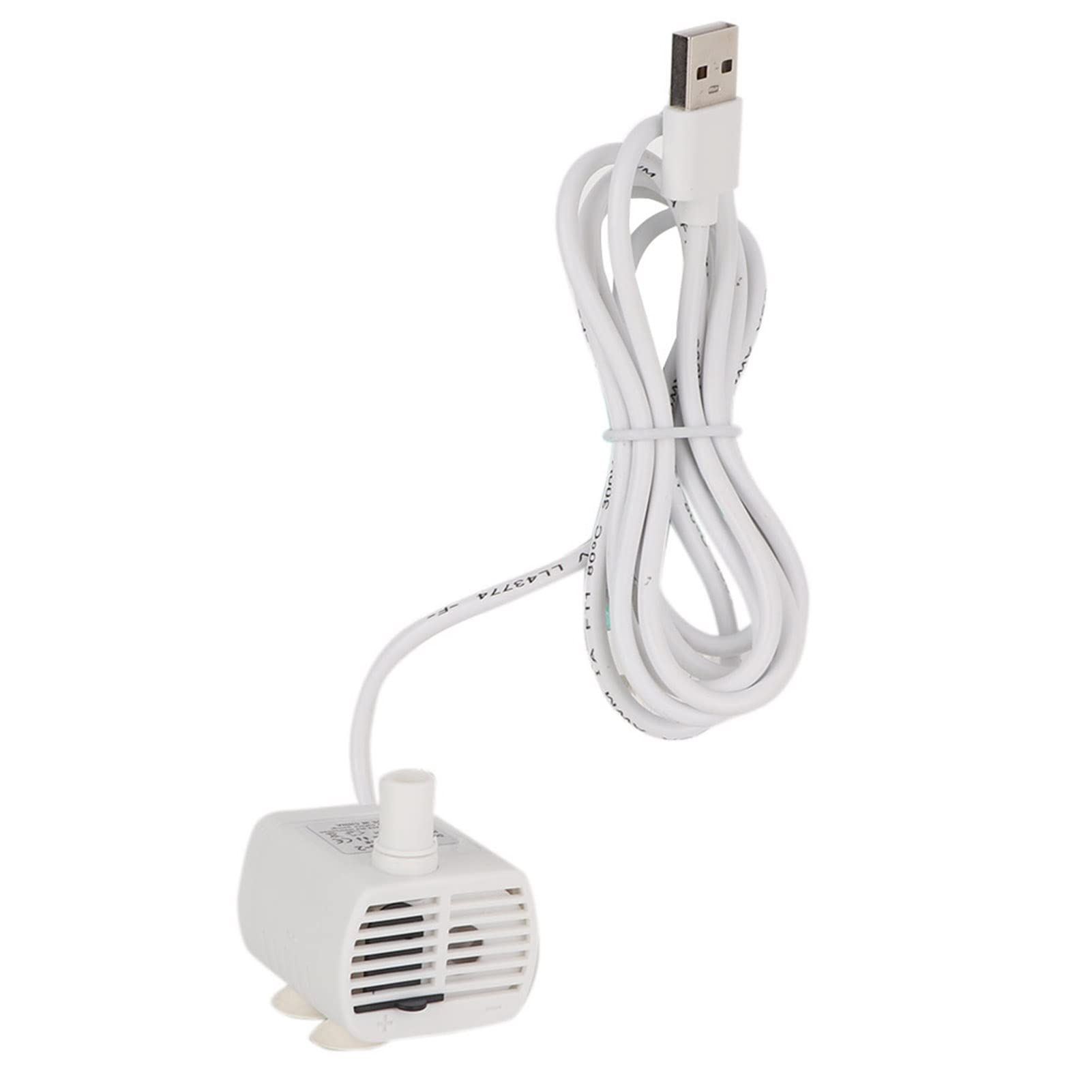 USB Mini Submersible Water Pump, Flower Water Fountain Filter Pump Fountain Replacement Pump Micro for Fish Tank Resin Fountain Pet Water Dispenser
