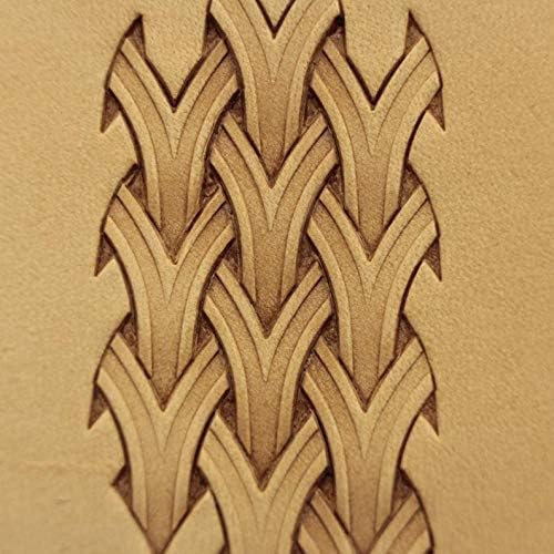 Leather Stamp Tool Basket Weave Stamping Working Carving Punches Tools Craft Saddle Brass #163B